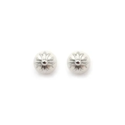 Chrome Hearts 18K White Gold Mikimoto Pearl Earring Stud