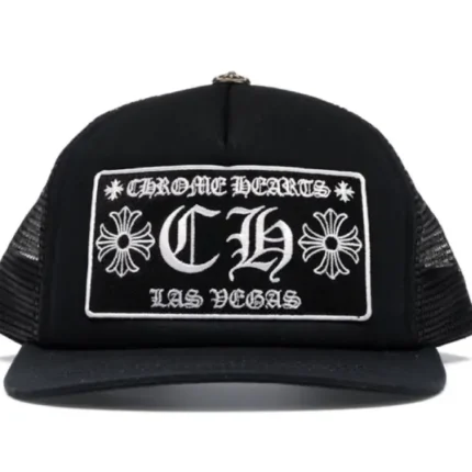 Chrome Hearts CH Las Vegas Trucker Hat Black