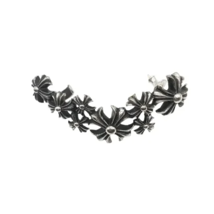 Chrome Hearts CLIMBER Silver Multi Cross Earring Stud
