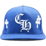 Chrome Hearts Cross Patch Baseball Hat Blue