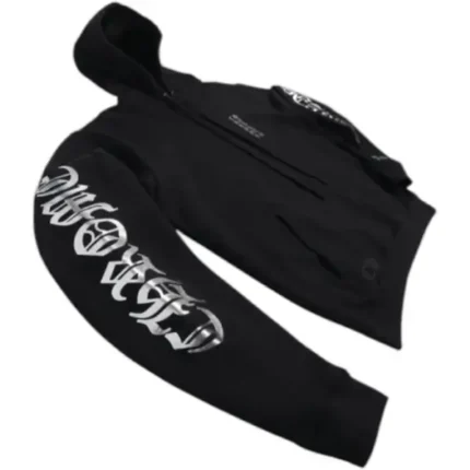 Chrome Hearts Foil Print Hoodie Black