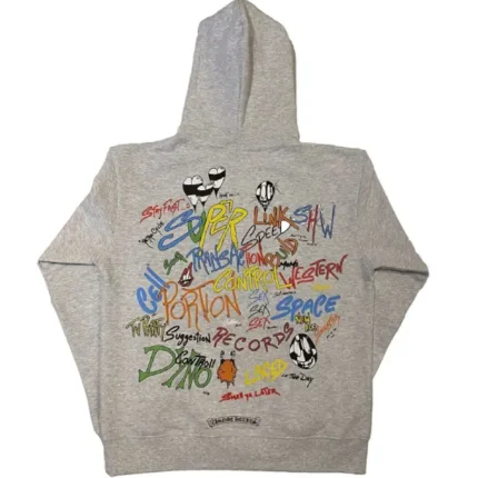 Chrome Hearts Matty Boy Brain Hoodie Heather Grey