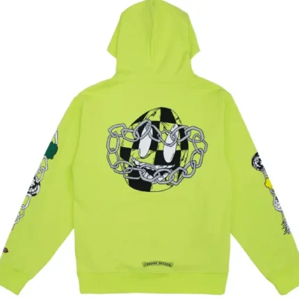 Chrome Hearts Matty Boy Link Hoodie Lime Green