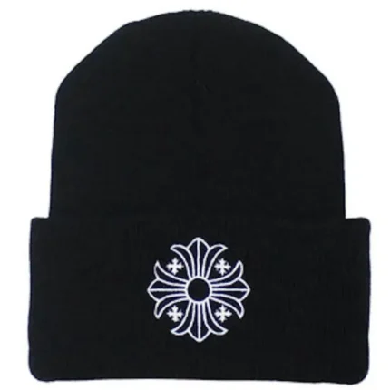 Chrome Hearts Plus Cross Beanie Black