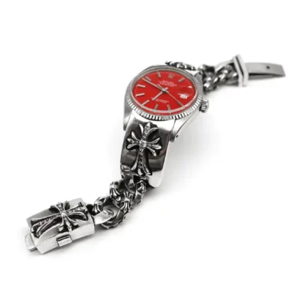 Chrome Hearts Rolex Dial Tiny Fancy Link Watch Strap