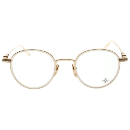 Chrome Hearts Sexcel Gold Frame Eyeglasses