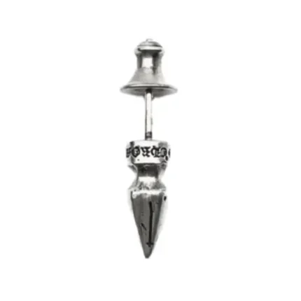 Chrome Hearts Silver Bullet Earring Stud
