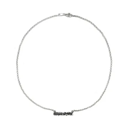 Chrome Hearts Silver Chrome Letter Necklace