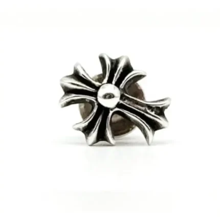 Chrome Hearts Silver Cross Earring Stud
