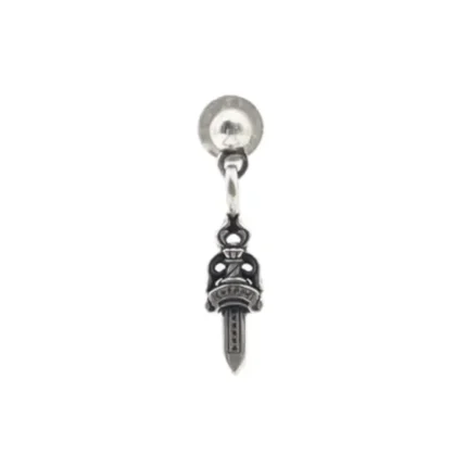 Chrome Hearts Silver Dagger Earring Drop