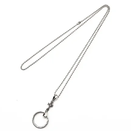 Chrome Hearts Silver Glasses Hanging Chain