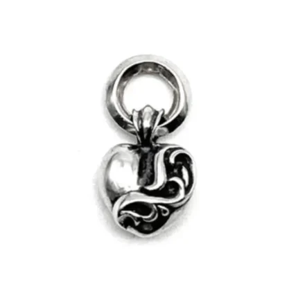 Chrome Hearts Silver Heart Necklace Charm