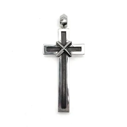Chrome Hearts Silver Mapplethorpe Cross Pendant