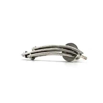 Chrome Hearts Silver RS Triple Cross Earring