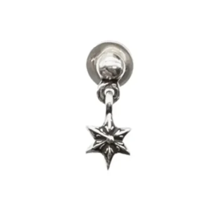 Chrome Hearts Silver Star Earring Drop