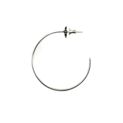 Chrome Hearts Silver Star Earring Hoop