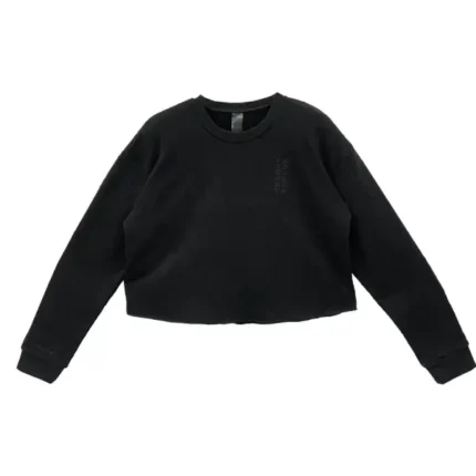 Chrome Hearts Tonal Monogram Cross Black Cropped Sweatshirt