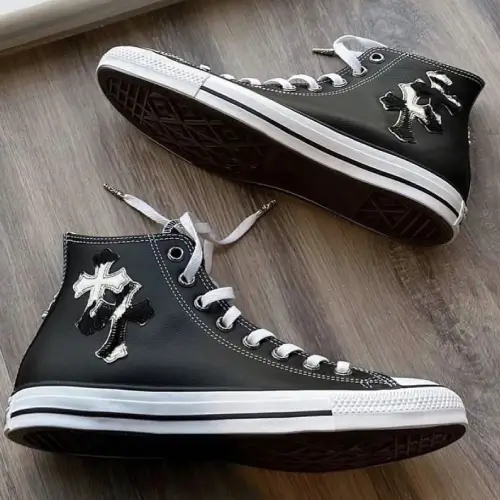 Chrome Hearts Black Cross Converse Chrome Hearts Black Cross Converse